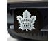 Hitch Cover with Toronto Maple Leafs Logo; Black (Universal; Some Adaptation May Be Required)