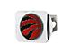 Hitch Cover with Toronto Raptors Logo; Chrome (Universal; Some Adaptation May Be Required)