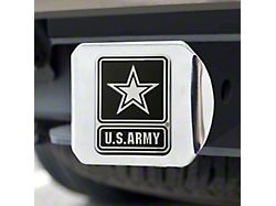 Hitch Cover with U.S. Army Logo; Chrome (Universal; Some Adaptation May Be Required)