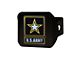 Hitch Cover with U.S. Army Logo; Gray (Universal; Some Adaptation May Be Required)