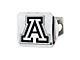 Hitch Cover with University of Arizona Logo; Chrome (Universal; Some Adaptation May Be Required)
