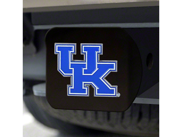 Hitch Cover with University of Kentucky Logo; Blue (Universal; Some Adaptation May Be Required)