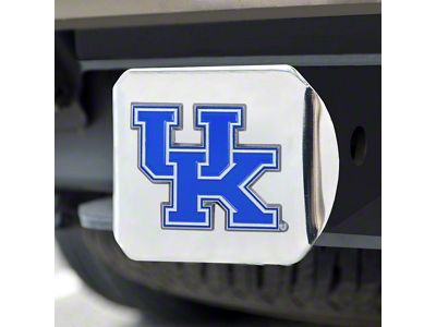 Hitch Cover with University of Kentucky Logo; Chrome (Universal; Some Adaptation May Be Required)