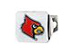 Hitch Cover with University of Louisville Logo; Chrome (Universal; Some Adaptation May Be Required)