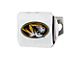 Hitch Cover with University of Missouri Logo; Chrome (Universal; Some Adaptation May Be Required)