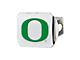 Hitch Cover with University of Oregon Logo; Chrome (Universal; Some Adaptation May Be Required)