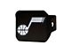 Hitch Cover with Utah Jazz Logo; Navy (Universal; Some Adaptation May Be Required)