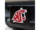 Hitch Cover with Washington State University Logo; Red (Universal; Some Adaptation May Be Required)