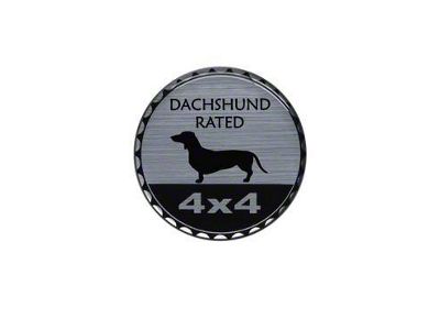 Dachshund Rated Badge (Universal; Some Adaptation May Be Required)