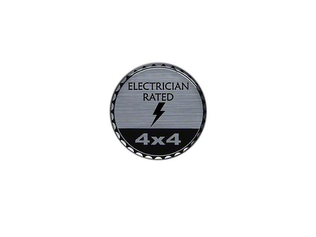 Electrician Rated Badge (Universal; Some Adaptation May Be Required)