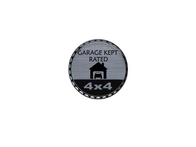 Garage Kept Rated Badge (Universal; Some Adaptation May Be Required)