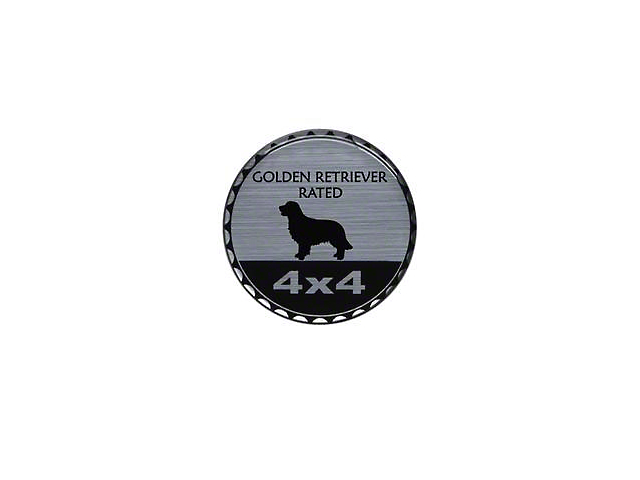 Golden Retriever Rated Badge (Universal; Some Adaptation May Be Required)