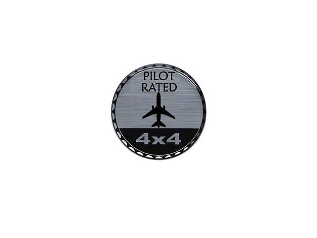 Pilot Rated Badge (Universal; Some Adaptation May Be Required)