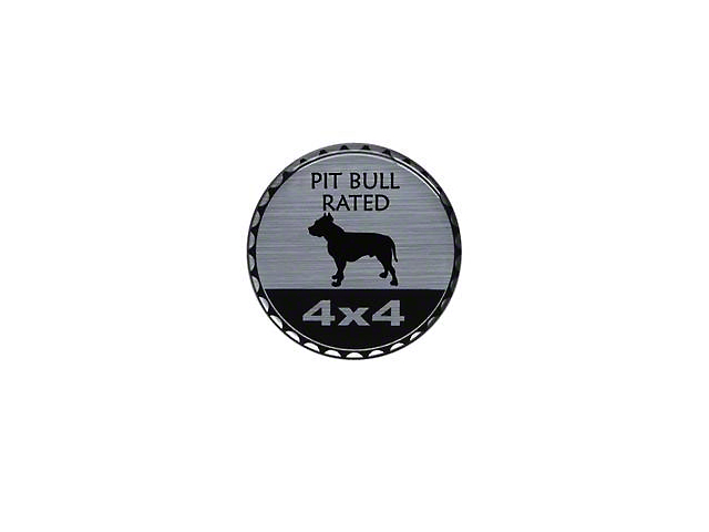 Pit Bull Rated Badge (Universal; Some Adaptation May Be Required)