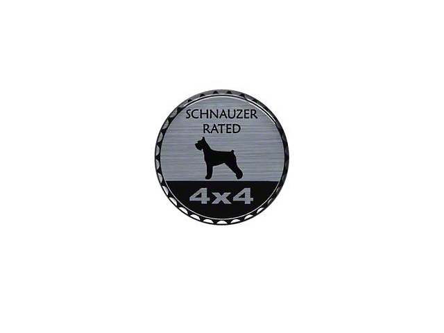 Schnauzer Rated Badge (Universal; Some Adaptation May Be Required)