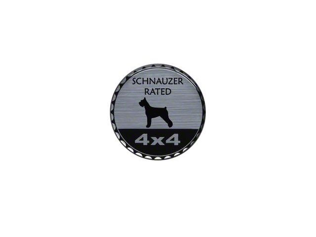 Schnauzer Rated Badge (Universal; Some Adaptation May Be Required)