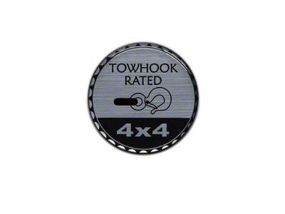 Tow Hook Rated Badge (Universal; Some Adaptation May Be Required)