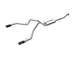 AFE Vulcan Series 3-Inch Dual Exhaust System with Black Tips; Side Exit (15-20 2.7L EcoBoost F-150)