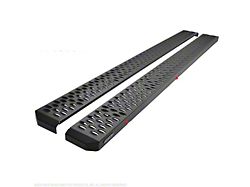 Grate Steps Running Boards; Textured Black (07-21 Tundra Double Cab)