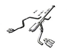 Solo Performance Mach 40 XV Dual Exhaust System with Polished Tips; Side Exit (15-20 5.0L F-150)