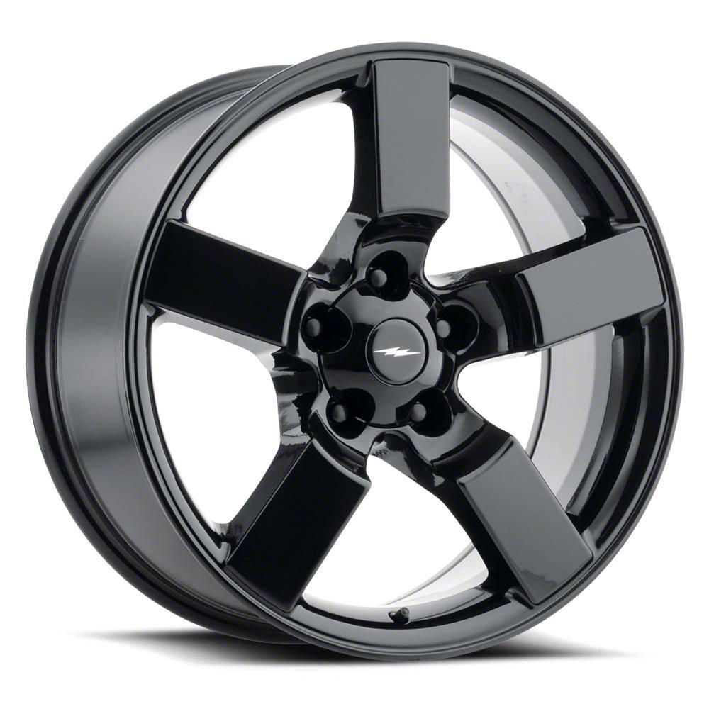 Voxx Replica F-150 Lightning Style Gloss 5-Lug Black Wheel; 20x9; 8mm ...