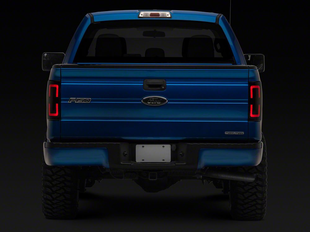 Raxiom Axial Series LED Tail Lights with Halo; Black Housing Raxiom Axial Series LED Tail Lights with Halo; Black Housing