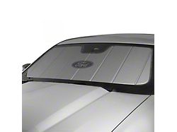 Covercraft UVS100 Heat Shield Custom Sunscreen with Black Ford Oval Logo; Silver (21-26 F-150)