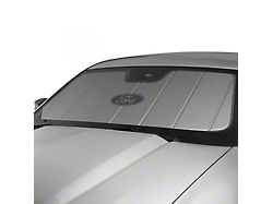 Covercraft UVS100 Heat Shield Custom Sunscreen with Black Ford Oval Logo; Silver (21-22 F-150)