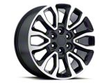 Raptor Style Gloss Black Machined 6-Lug Wheel; 20x9; 30mm Offset (09-14 F-150)