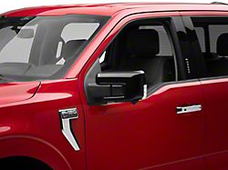 Mirror Covers with Turn Signal Openings; Gloss Black (21-22 F-150)