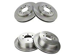 Plain Vented 6-Lug Rotors; Front and Rear (2009 F-150)