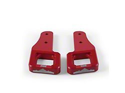 Borne Off-Road Billet Tow Hooks; Micro-Wrinkle Red (09-23 F-150)