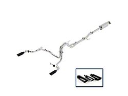 Ford Performance by Borla Extreme Dual Exhaust System with Black Chrome Tips; Rear Exit (15-20 5.0L F-150)