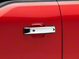 RedRock Front and Rear Door Handle Covers; Chrome (21-26 F-150 SuperCrew w/ Smart Key Button)