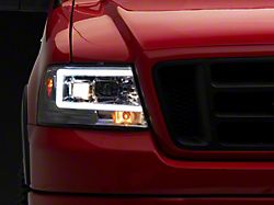 Axial Projector Headlights; Chrome Housing; Clear Lens (04-08 F-150)
