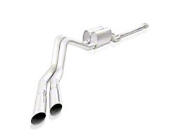 Stainless Works Redline Series Dual Exhaust System with Polished Tips; Factory Connect; Same Side Exit (15-20 5.0L F-150 SuperCab, SuperCrew)