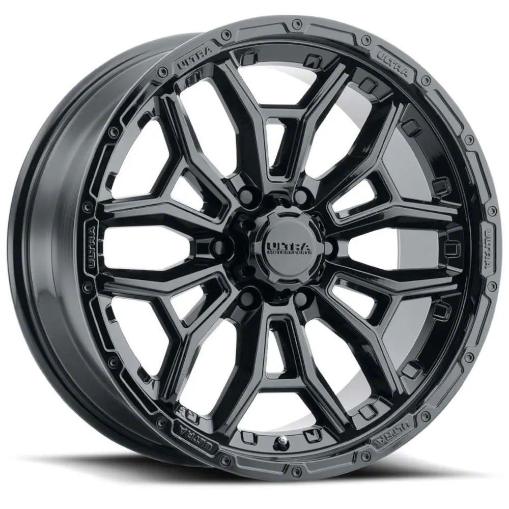 Ultra Wheels F-150 Warmonger 6 Gloss Black 6-Lug Wheel; 20x9; 18mm ...