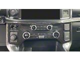 Climate Control Accent Trim; Domed Carbon Fiber (21-26 F-150 w/ Heated Seats)