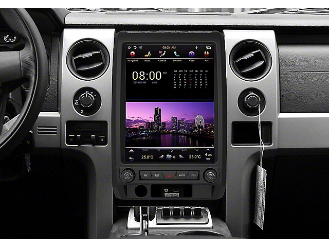 12.10-Inch Android 9 Fast Boot Vertical Screen Navigation Radio (09-12 F-150 w/ Manual A/C)