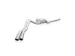 Stainless Works Redline Series Dual Exhaust System with Polished Tips; Same Side Exit (21-22 5.0L F-150)