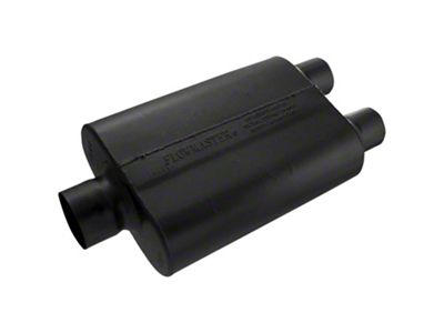 Flowmaster Original 40 Series Center/Dual Out Oval Muffler; 3-Inch Inlet/2.50-Inch Outlet (Universal; Some Adaptation May Be Required)