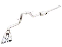 AWE 0FG Single Exhaust System with Chrome Silver Tips; Side Exit (21-22 5.0L F-150)