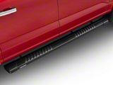 Raptor Series 6-Inch OEM Style Slide Track Running Boards; Black Textured (15-26 F-150 SuperCrew)