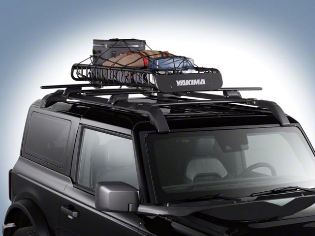 Ford Yakima Rack Mounted Cargo Basket; Small (Universal; Some Adaptation May Be Required)