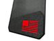 Rek Gen Merica Mud Flaps; Front or Rear; Red (Universal; Some Adaptation May Be Required)