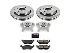 PowerStop OE Replacement 6-Lug Brake Rotor, Pad and Caliper Kit; Rear (15-17 F-150 w/ Electric Parking Brake)