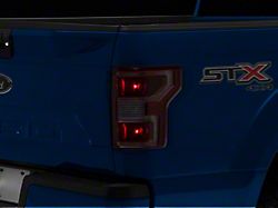 Facelift Tail Lights; Dark Red Housing; Smoked Lens (15-20 F-150 w/ Factory Halogen Non-BLIS Tail Lights)