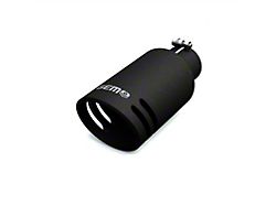 GEM Tubes 3.50-Inch Silencer Cut Exhaust Tip; Black (Fits 3.50-Inch Tailpipe)