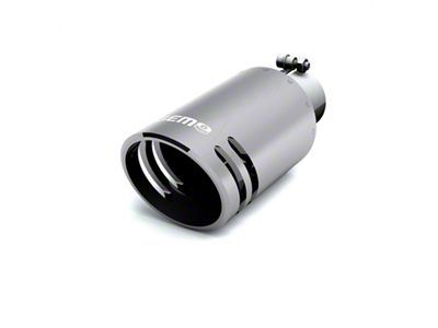 GEM Tubes Silencer Cut Exhaust Tip; 3.50-Inch; Chrome (Fits 3.50-Inch Tailpipe)