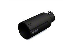 GEM Tubes 4-Inch Barrel Cut Exhaust Tip; Black (Fits 4-Inch Tailpipe)